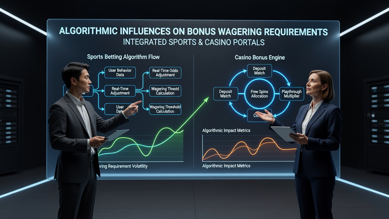 Detailed view of data flows between sports betting modules and casino game servers influencing bonus conditions