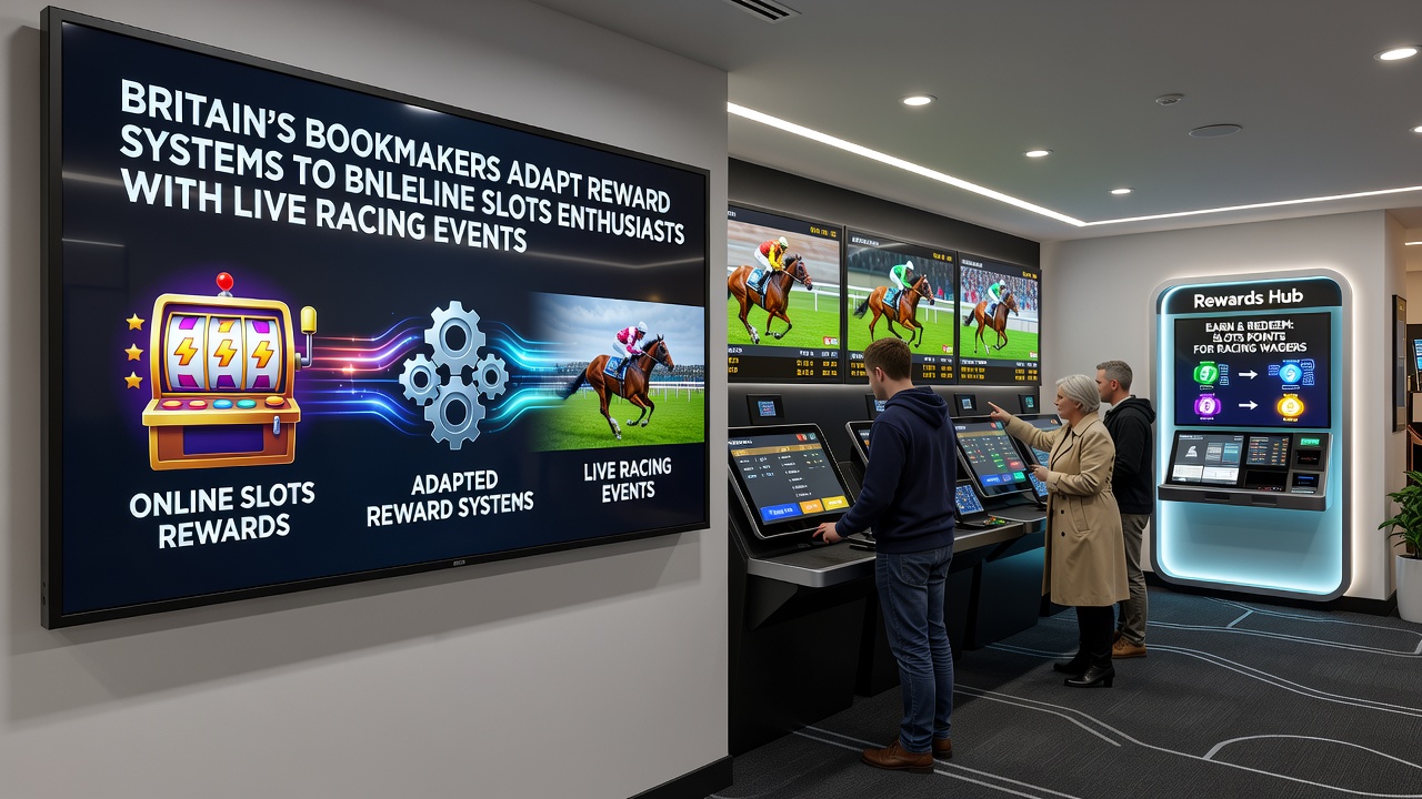 Live racing venue with attendees using mobile apps to redeem slot-based rewards at the track