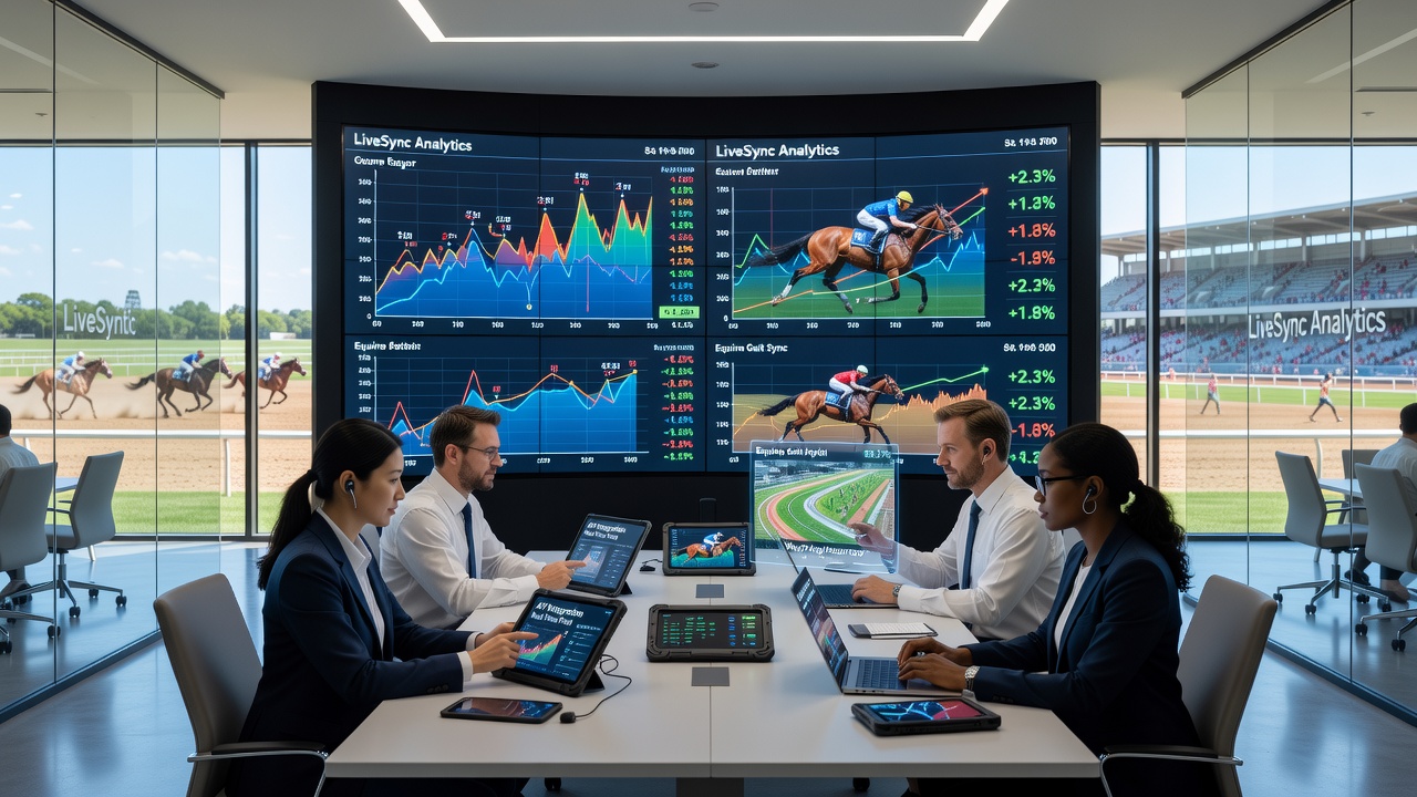 Dashboard showing integrated live data feeds for both sports and horse racing betting decisions