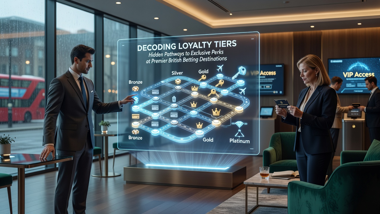 Loyalty program interface showing tier progression on a British betting platform